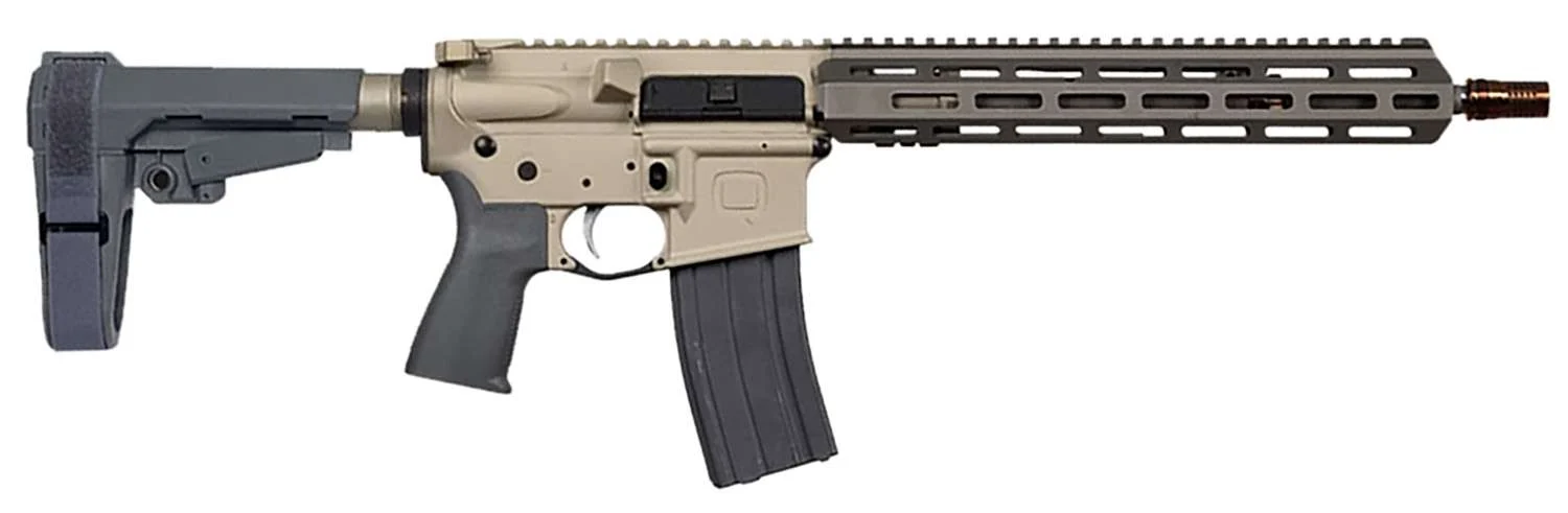 Q SUGAR WEASEL 5.56 PISTOL 13" W/ BRACE BLK/GRY 1-30RD MAGAZINE