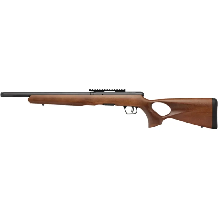 Savage B22 Timber Thumbhole Rifle 22 LR 18 in. Wood 10 rd