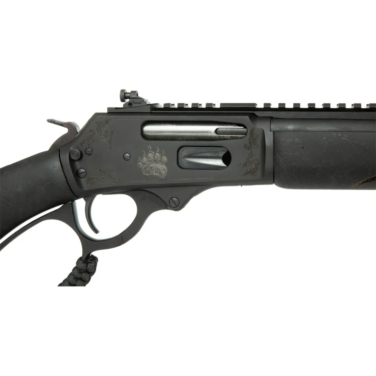Rossi R95 Black Bear Edition Lever Action Rifle 30-30 Win. 16.5 in Triple Black w/Engraved Stk 5rd