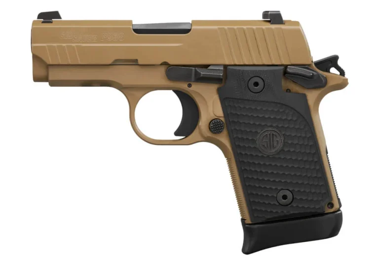 SIG SAUER P938 EMPEROR SCORPION 9MM 3" COYOTE/BLK 1-6RD 1-7RD MAG