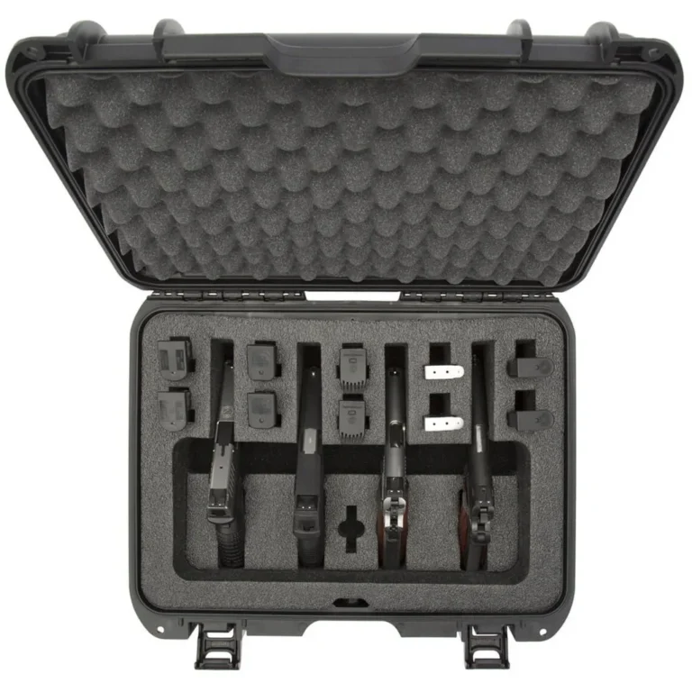 Nanuk Pistol Hard Case w/Foam Holds 4 pistols and up to 10 magazines