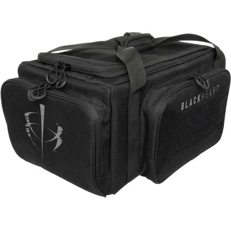BlackHeart Impulse Range Bag with Ammo Carrier & Pistol Sleeve Black