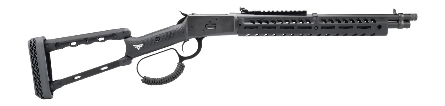 Rossi 920441613-TBRP R92  44 Mag 8+1 16.50" Black Cerakote Alloy Steel Threaded Barrel & Drilled & Tapped Receiver, Black Fixed Wood Stock - Rossi