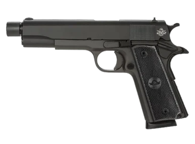 Rock Island Armory 51473 GI Standard M1911 A1 FS 5" Threaded Barrel 45ACP 8+1 Black