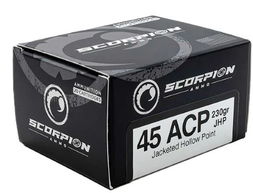 SCORPION 45ACP - 230GR JHP 20RD 10BX/CS