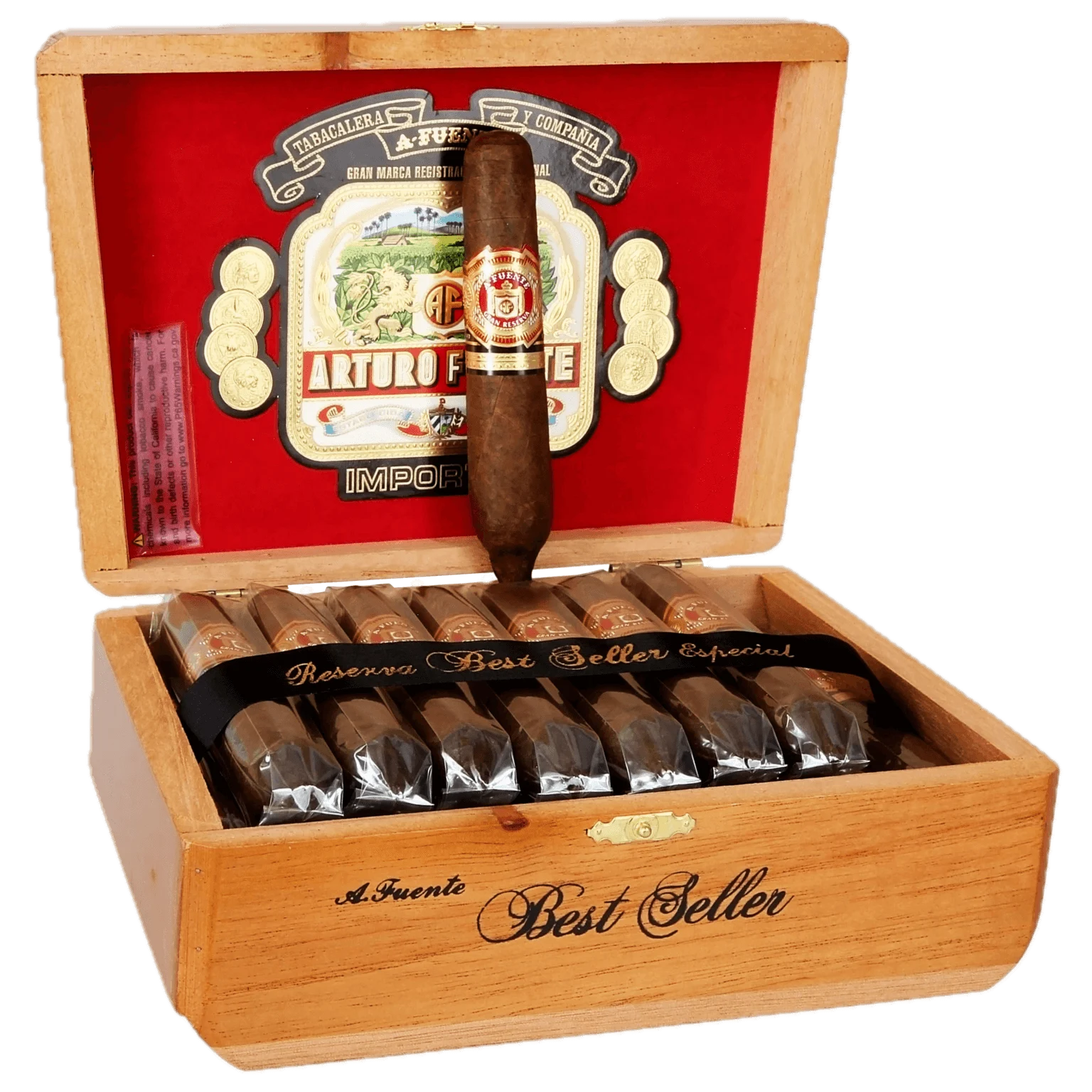Arturo Fuente Hemingway Best Seller cigars box of 25 Cameroon wrapper Dominican perfecto cigar