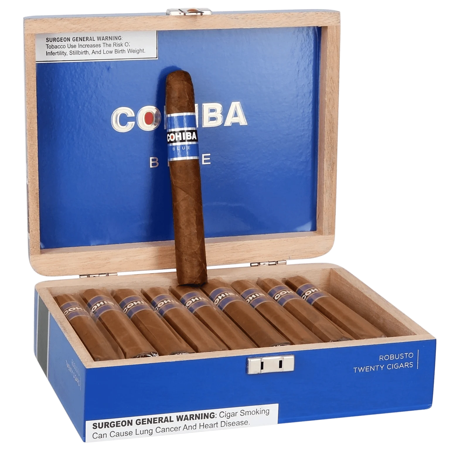 Cohiba Blue Robusto cigars box of 20 Honduran wrapper medium bodied premium cigars