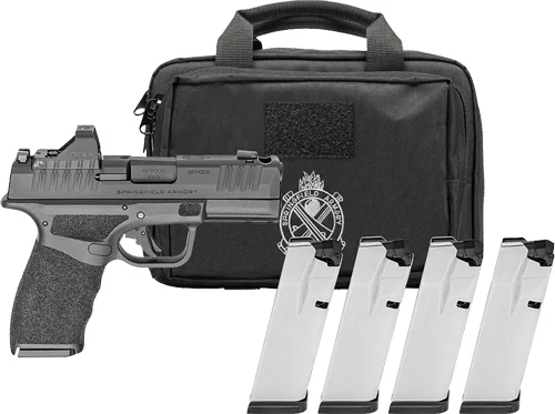 SPRINGFIELD HELLCAT PRO COMP - 9MM 3.8" 15/17RD 4 MAG GEARPAC