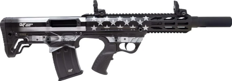 GFORCE ARMS GFY1 AR-12 12GA 3" - 18.5" 5RD GREYSCALE US FLAG