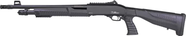 IVER JOHNSON PUMP 12GA 3" 18" - CYL BLUED QD PISTOL GRIP STOCK