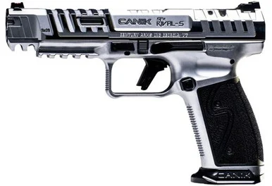 Canik HG7010C-N SFx Rival-S 9mm 5" 18+1 Optic Ready Steel Frame Chrome