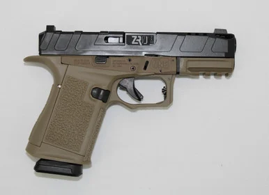 ZRODelta The One Complete Modular Pistol OR 9mm 4" Black/FDE side view