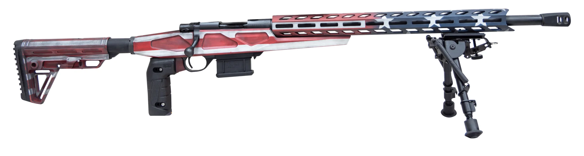 LSI HOWA MINI M1500 6MM ARC 20 HB RWB FLAG