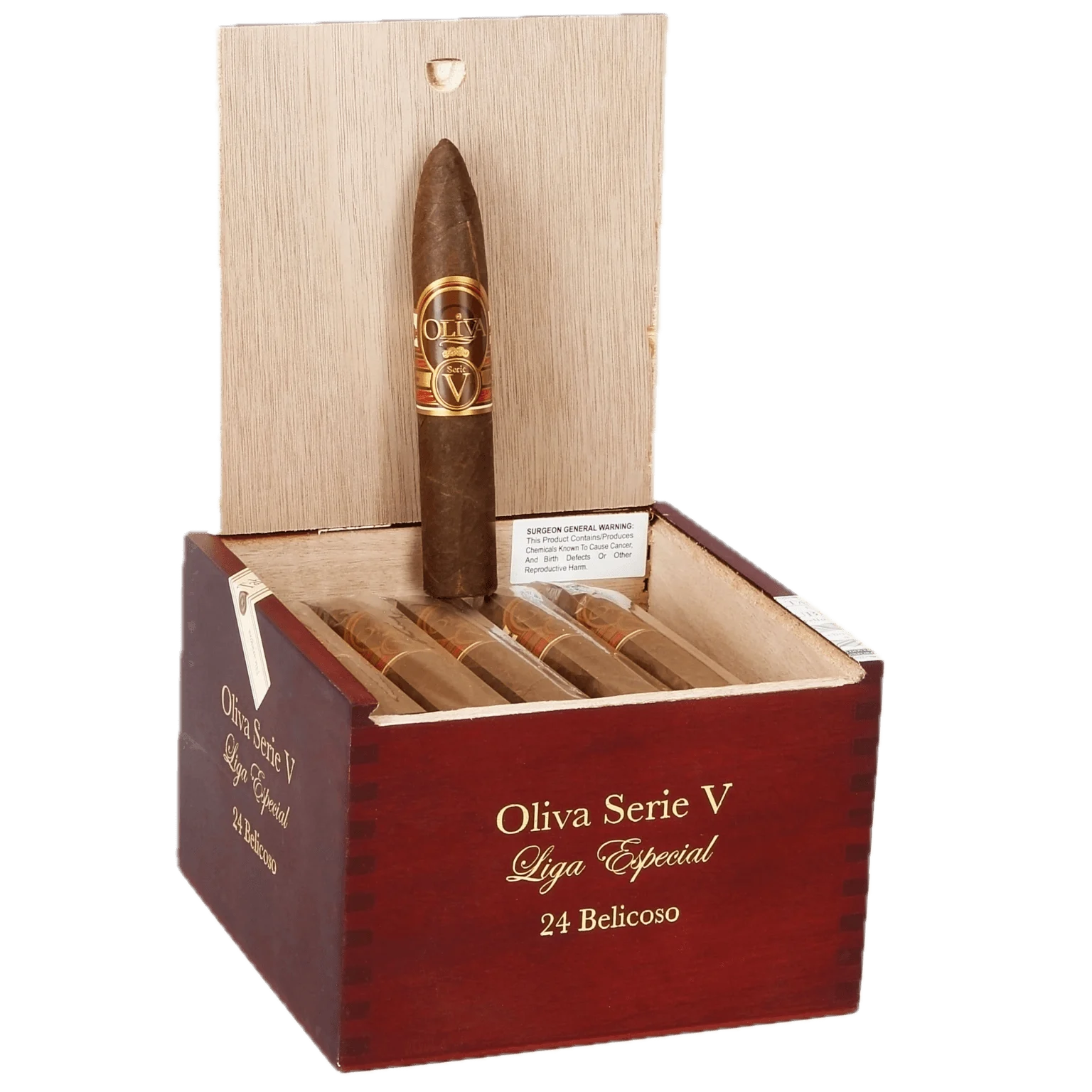 Oliva Serie V Belicoso cigars box of 24 Nicaraguan full body habano wrapper belicoso cigars