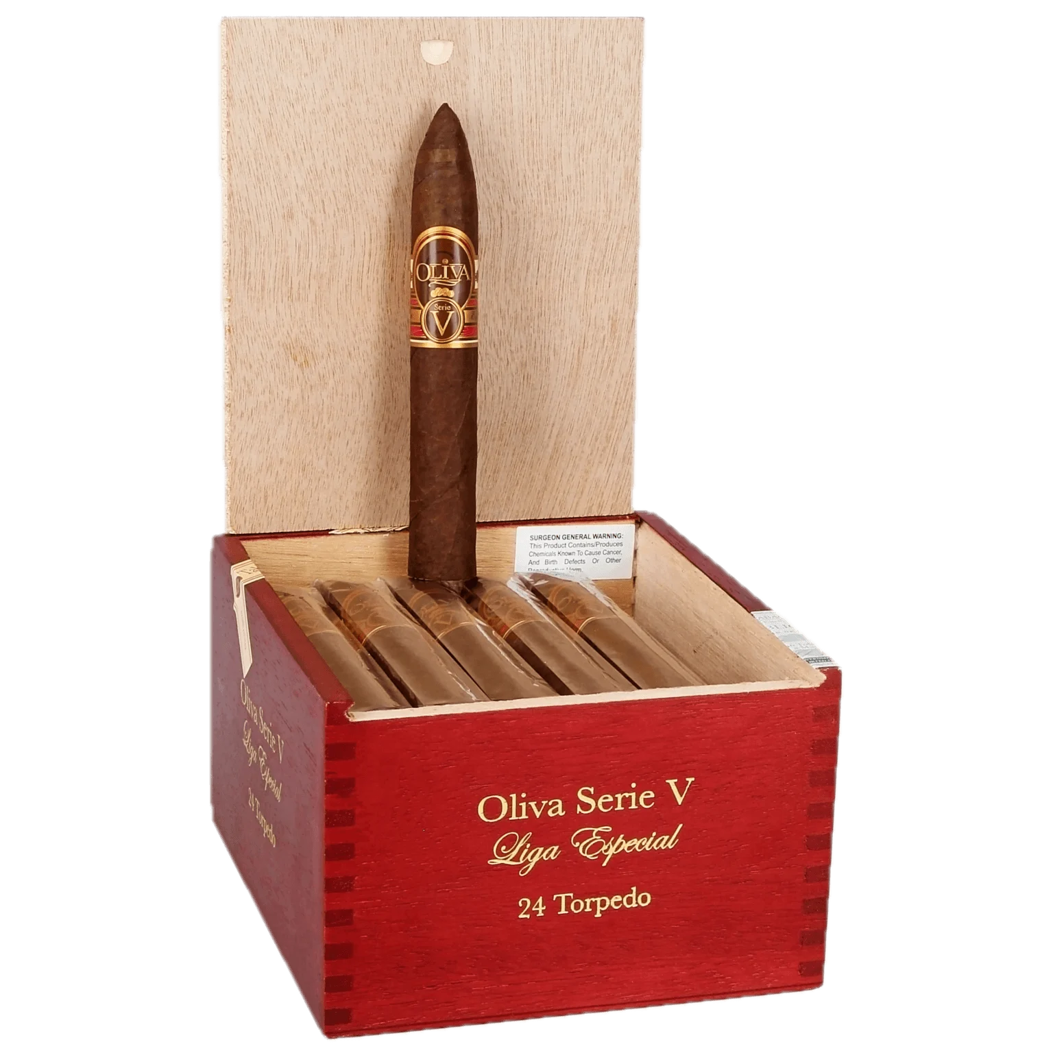Oliva Serie V Torpedo cigars box of 24 Nicaraguan full body habano wrapper torpedo cigars