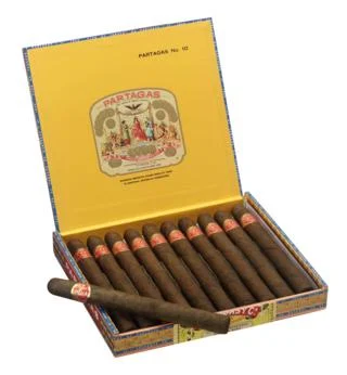Partagas No 10 cigars box of 10 Cameroon wrapper Dominican Churchill cigars