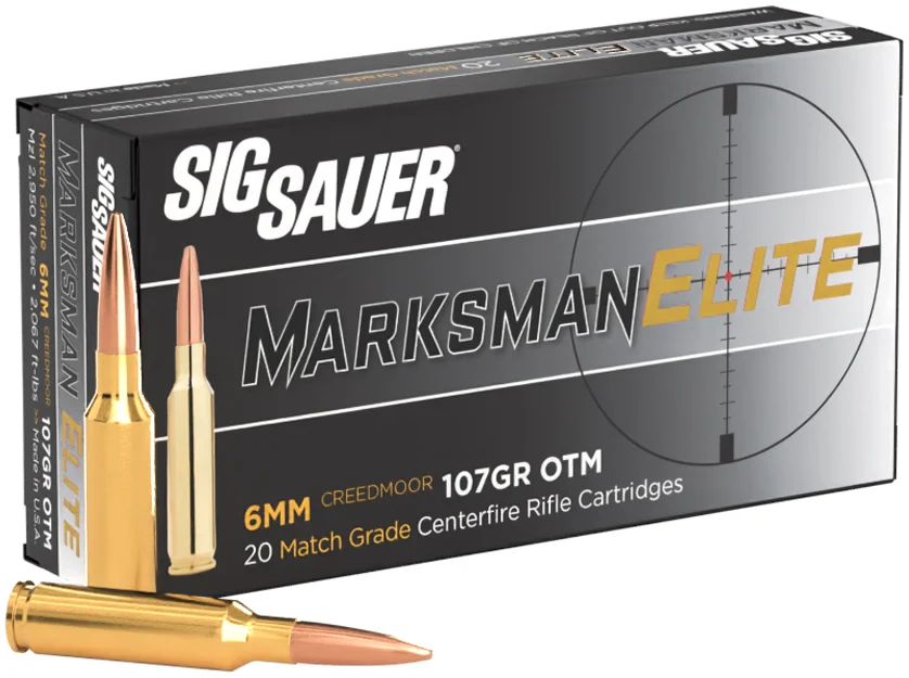 SIG AMMO 6MM CREED 107GR ELITE MATCH OTM 20/10