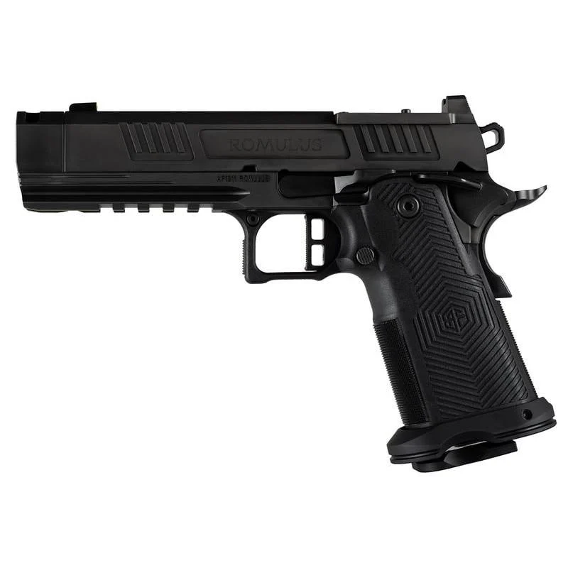 Alpha Foxtrot Af1911-romulus Mos Adapter Handgun 9mm Luger 10rd Magazines(2) 4.25" Comp Bull Barrel Dlc Black